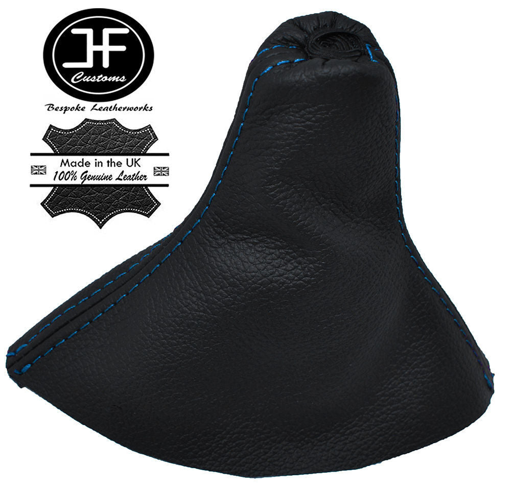 BLUE STITCH MANUAL LEATHER GEAR LEVER GAITER FITS FORD FIESTA MK6 FUSION 02-08