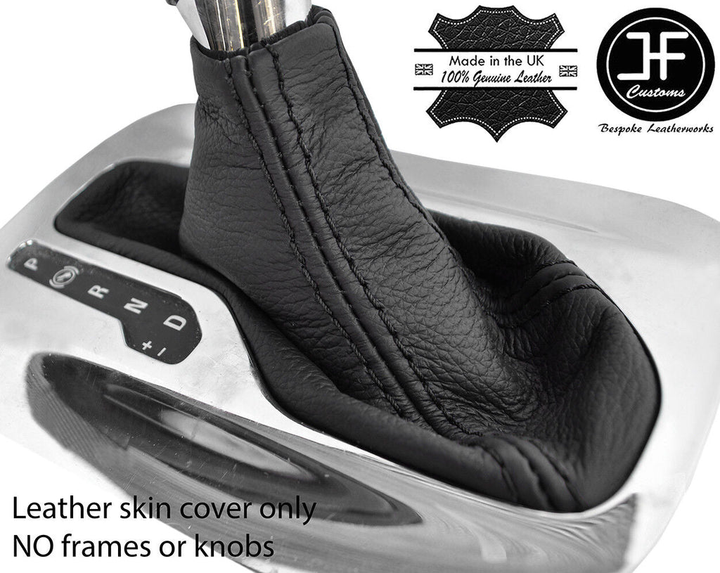 BLACK STITCH LEATHER AUTO AUTOMATIC GEAR GAITER FOR VAUXHALL INSIGNIA 2008-2016