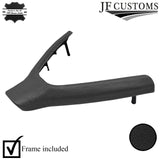 BLACK LEATHER STEERING WHEEL LOWER TRIM COVER+FRAME FOR PORSCHE 911 997 987