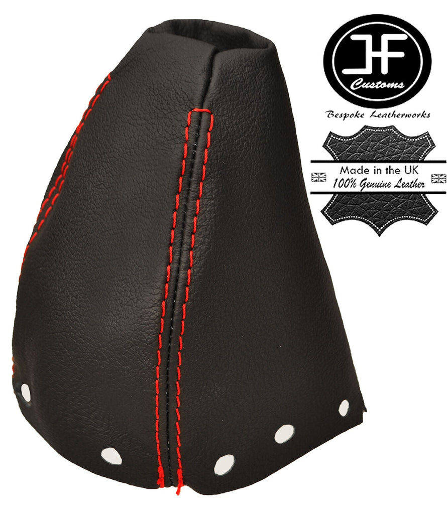 RED STITCHING REAL LEATHER GEAR GAITER FITS MERCEDES A CLASS W168 1997-2004