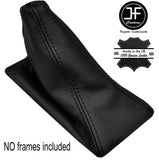 BLACK STITCHING MANUAL LEATHER GEAR GAITER FITS DELOREAN DMC-12 1981-1983