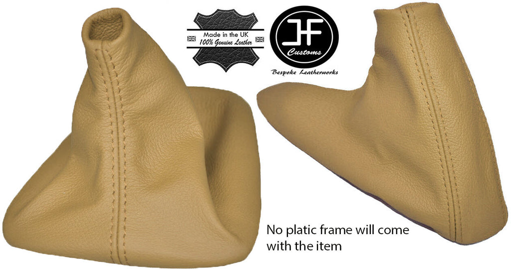 CREAM LEATHER FITS BMW 3 SERIES E36 E46 BOOTS GEAR+HANDBRAKE SET 1992-2005