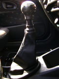 FITS CITROEN SAXO VTR VTS GEAR GAITER SHIF BOOT LEATHER BLACK STITCHING
