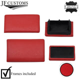 RED STITCH LEATHER DASHBOARD TRIM BLANK COVER SET+FRAMES FOR VW GOLF MK3