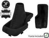 BLACK STITCH LEATHER AUTOMATIC GEAR GAITER+FRAME FOR HYUNDAI IONIQ 2016-2020
