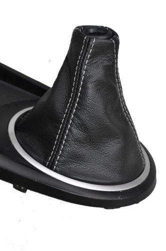 FITS HYUNDAI COUPE 02-2006 GEAR GAITER  LEATHER WHITE ST CUSTOM NEW MADE IN UK