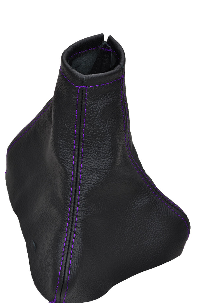 PURPLE STITCH FITS VAUXHALL OPEL VECTRA C SIGNUM 2002-2008 LEATHER GEAR GAITOR
