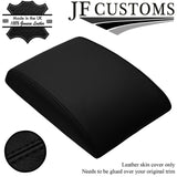 BLACK STITCH ITALIAN LEATHER ARMREST LID COVER FOR VW CADDY TOURAN 03-10