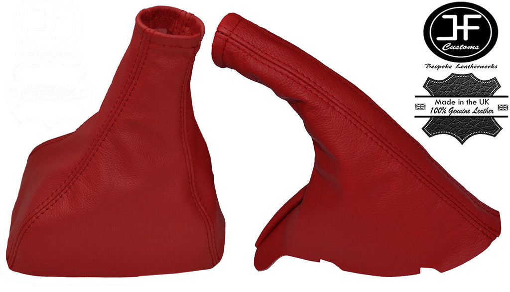 DARK RED LTHR GEAR HANDBRAKE GAITER FOR VAUXHALL OPEL CAVALIER VECTRA A CALIBRA
