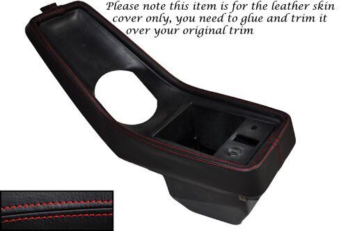 RED STITCHING FITS PORSCHE 911 1972-1989 CENTER CONSOLE LEATHER SKIN COVER ONLY