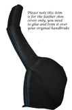 BLUE STITCH LEATHER HANDBRAKE BOOT FITS HOLDEN COMMODORE VY VZ 2002-2006