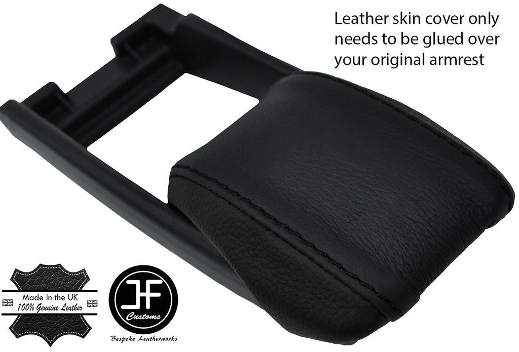 BLACK & BLACK REAL TOP GRAIN LEATHER ASSY ARMREST LID COVER FITS LEXUS NX 14-17