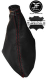 RED STITCHING BLACK LEATHER HANDBRAKE GAITER FOR RENAULT LAGUNA MK2 2001-2007