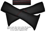 RED STITCH 2X B POST PILLAR LEATHER COVERS FITS TOYOTA HILUX 4 RUNNER 89-95