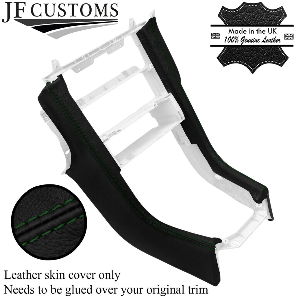 GREEN STITCH LEATHER CENTRE DASH CONSOLE COVERS FITS MERCEDES SLK R170 96-04