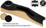 BLACK BEIGE CENTRE CONSOLE TRIM LEATHER COVER FITS BMW MINI R50 R52 R53 04-06