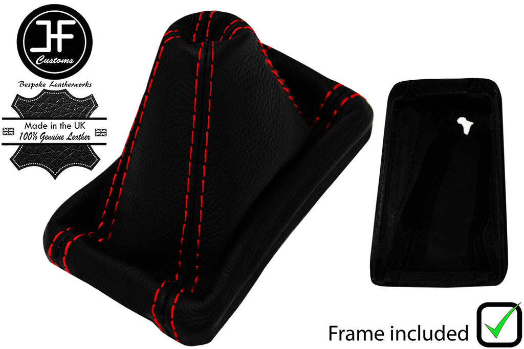 RED STITCH LEATHER AUTOMATIC DSG GEAR+PLASTIC FRAME FITS SKODA YETI 2009-2017