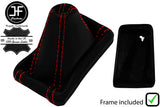 RED STITCH LEATHER AUTOMATIC DSG GEAR+PLASTIC FRAME FITS SKODA YETI 2009-2017