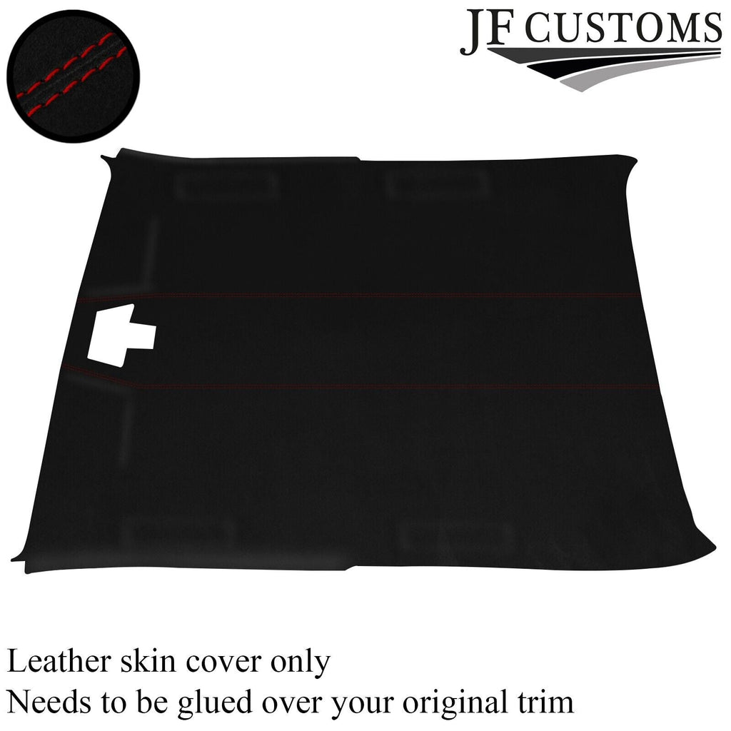 D RED STITCH LUXE SUEDE HEADLINER COVER FITS FORD SIERRA COSWORTH 3 DR