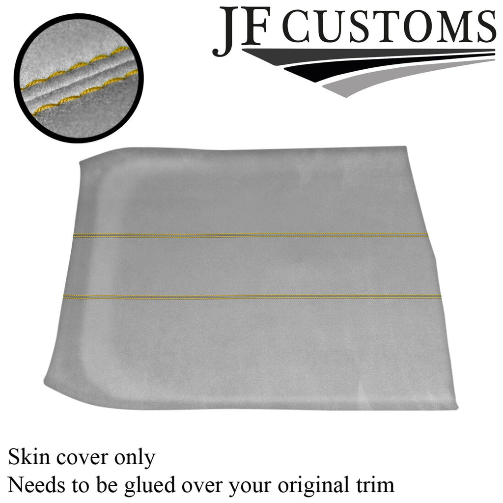 YELLOW STITCH L GREY SUEDE NON SUNROOF HEADLINER COVER FOR ROVER 25 MG ZR 99-05