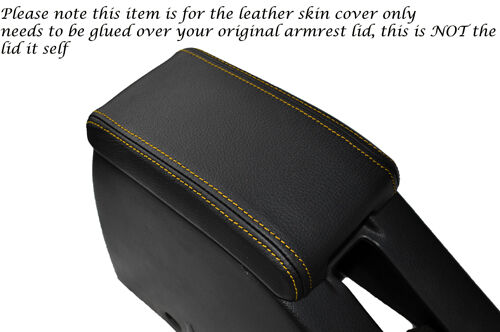 YELLOW STITCH FITS NISSAN PULSAR GTIR GTI R RNN14 LEATHER ARMREST SKIN COVER