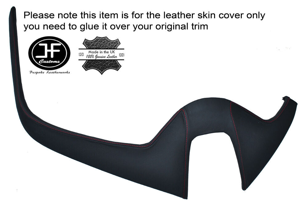 RED STICH DASH INSTRUMENT PANEL HOOD TRIM LEATHER COVER FOR CORVETTE C7 14-17