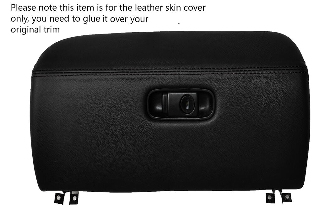 BLACK STITCHING GLOVE BOX LID LEATHER SKIN COVER FITS HONDA NSX 1991-2005