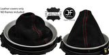 RED STITCHING REAL SUEDE MANUAL GEAR GAITER FITS NISSAN 350Z 33Z 2002-2009