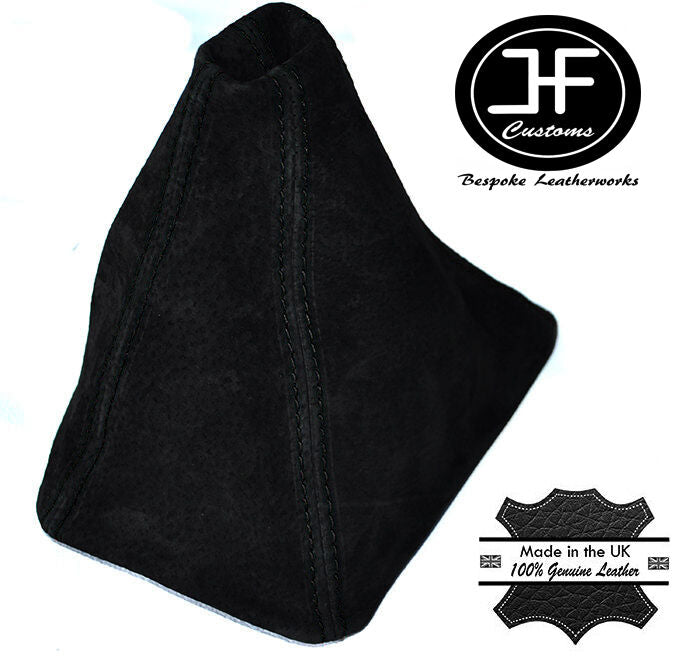 BLACK STITCH FITS HONDA CRV 2006-2012 GEAR GAITER REAL SUEDE SHIFT BOOT