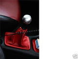 FITS PEUGEOT 206 RED LEATHER GEAR SHIFT BOOT GAITER SHIFTER CUSTOM NEW