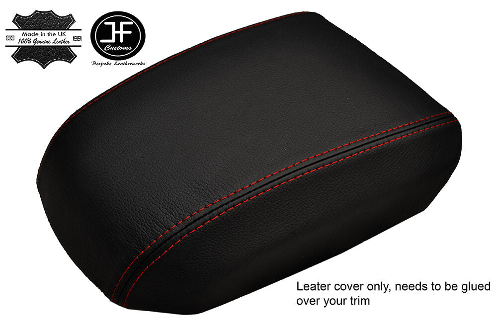 RED STITCH ARMREST LID GENUINE LEATHER COVER FITS CHEVROLET CAPTIVA 2006-2011