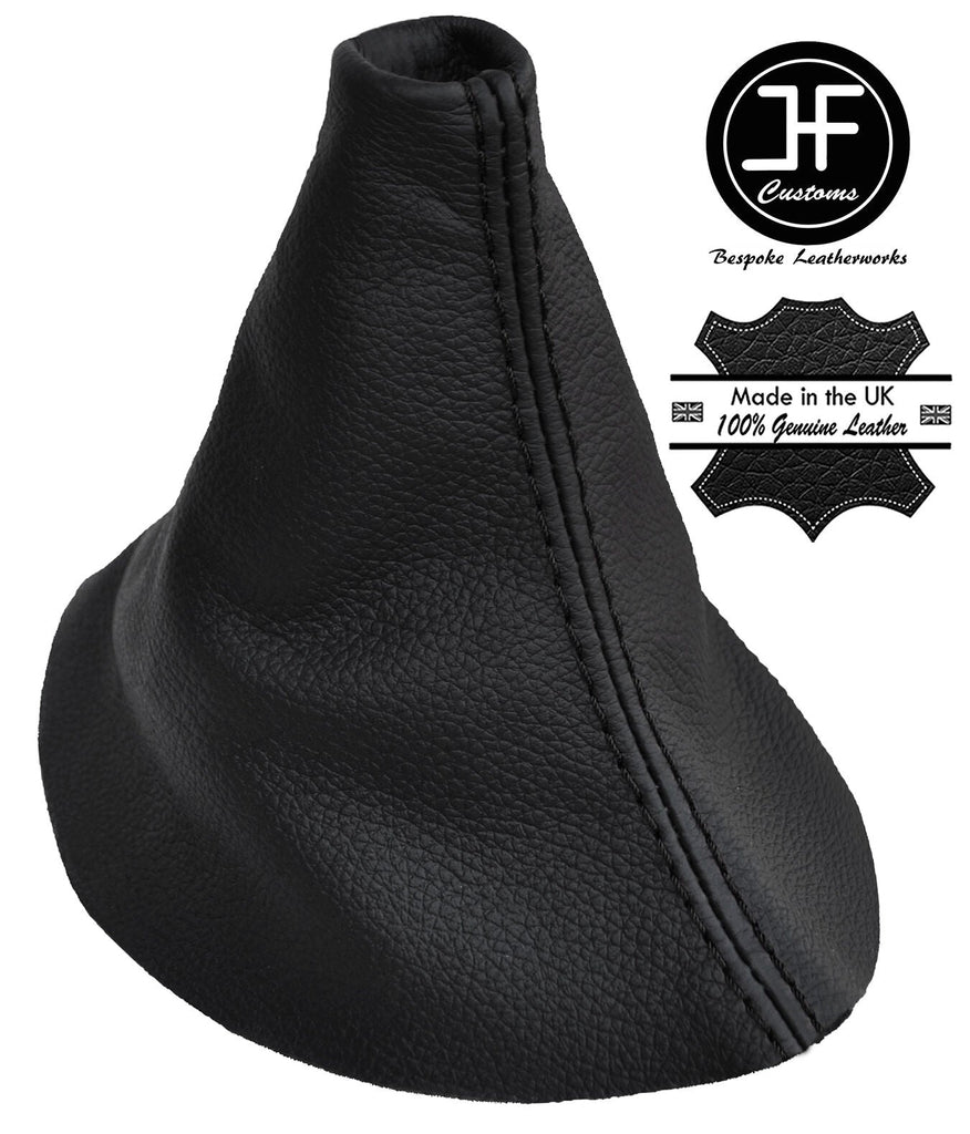 BLACK STITCHING REAL LEATHER GEAR GAITER FITS MAZDA CX-5 FL 2015-2017 CUSTOM NEW
