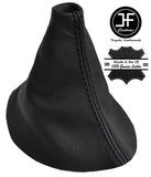 BLACK STITCHING REAL LEATHER GEAR GAITER FITS MAZDA CX-5 FL 2015-2017 CUSTOM NEW