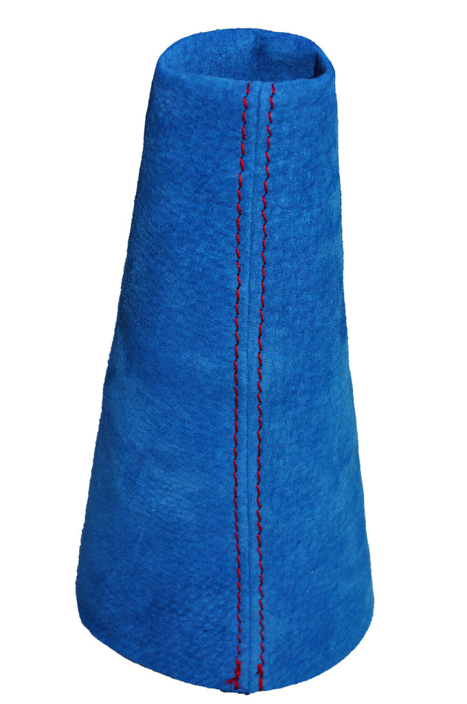 RED STITCH FITS CITROEN SAXO BLUE PU SUEDE GEAR GAITER COVER CUSTOM NEW