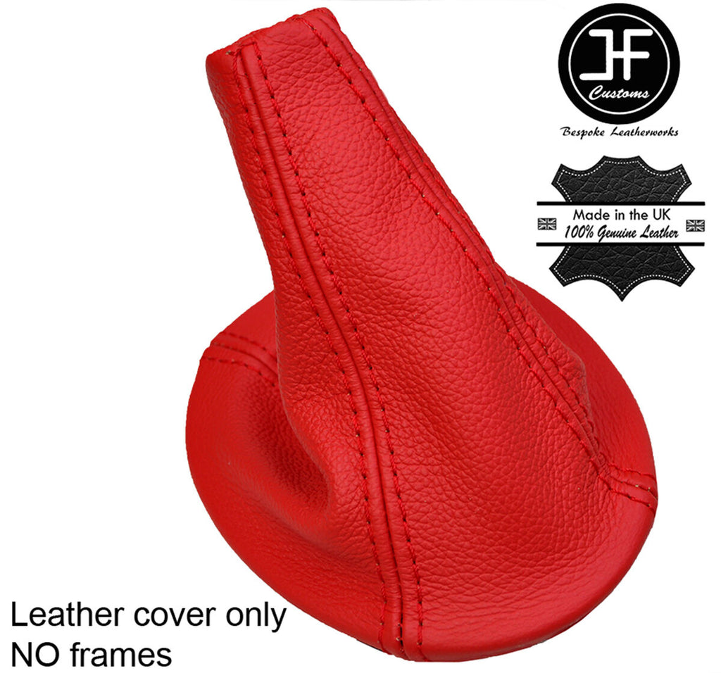 RED TOP GRAIN REAL LEATHER MANUAL GEAR GAITER FITS KIA PICANTO ZAPP 2004-2010