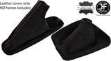 GREY & TRI STITCH SUEDE GEAR & HANDBRAKE GAITER FOR BMW E36 E46 91-05 CUSTOM NEW