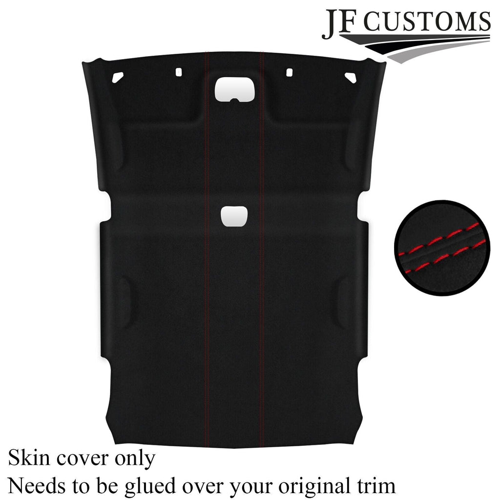 RED STITCH SUEDE HEADLINER COVER FOR SUBARU IMPREZA WRX STI 08-14 SEDAN