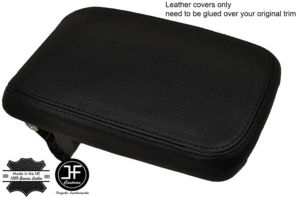 BLACK  STITCHING ARMREST LID LEATHER COVER FITS MERCEDES A CLASS W176 2012-2015