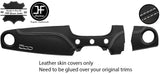 WHITE STITCH 2 PIECE DASH KIT LEATHER COVER FOR FIAT 500 & ABARTH 07-16 STYLE 2