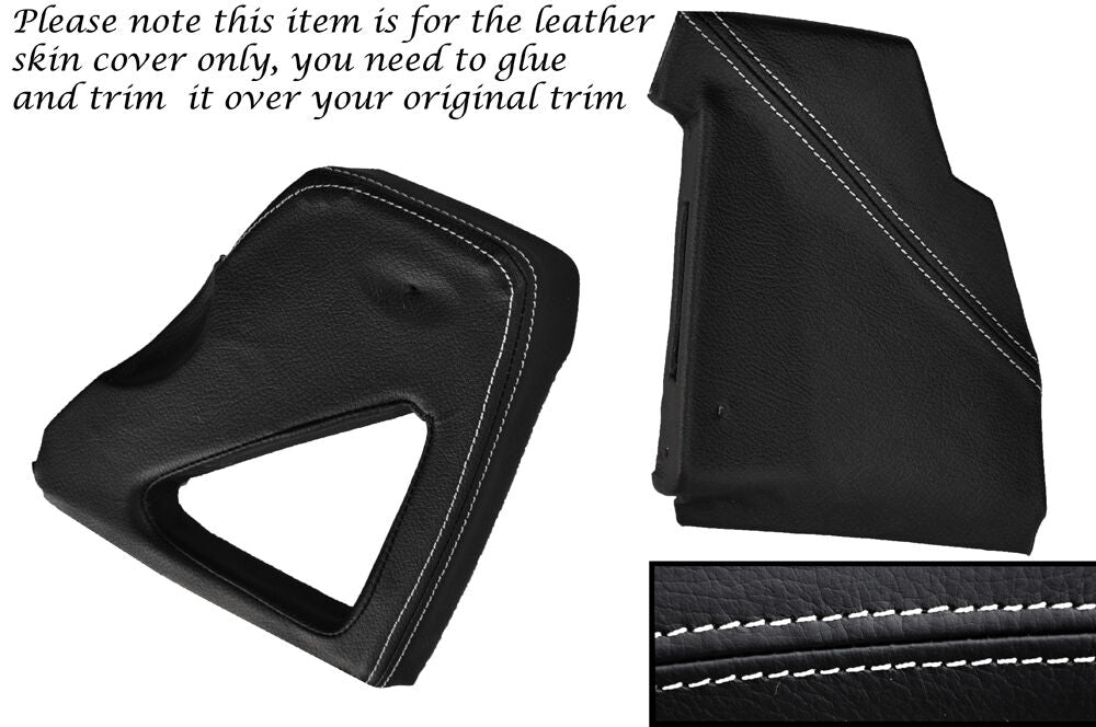 WHITE STITCH DASHBOARD SIDE TRIM COVERS FITS LAND ROVER DEFENDER 90 110 83-06