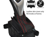 RED STITCH NAPPA LEATHER AUTOMATIC GEAR GAITER FOR BMW X6 2015-2018 CUSTOM NEW