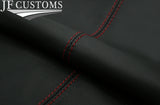 D RED CROSS STITCH LEATHER 2X SUN VISOR COVERS FOR MERCEDES VITO VIANO 14-21