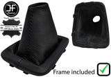 BLACK STITCH LEATHER MANUAL GEAR GAITER+PLASTIC FRAME FITS KIA VENGA 2010-2015