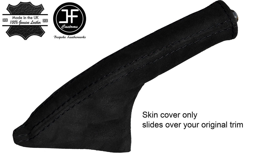 BLACK STITCHING REAL SUEDE HANDBRAKE GAITER FITS TOYOTA MR2 MK1 AW11 1984-1989