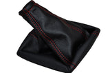 RED STITCH fits VAUXHALL VECTRA B TIGRA CALIBRA BLACK LEATHER GAITER CUSTOM NEW