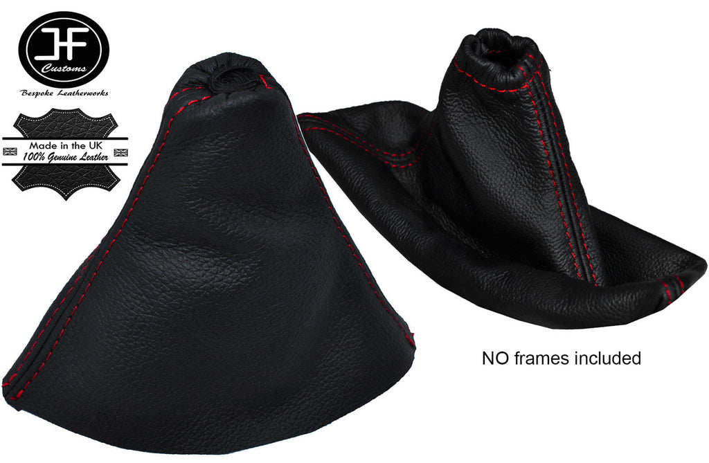 RED STITCHING REAL LEATHER GEAR & HANDBRAKE GAITER FITS CITROEN C5 2001-2007