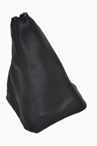 FITS PEUGEOT 607 LEATHER GEAR GAITER BOOT BLACK STITCH CUSTOM NEW MADE IN UK