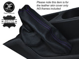 PURPLE STITCH LEATHER SKIN HANDBRAKE GAITER FITS FORD TRANSIT CONNECT 2014-2016