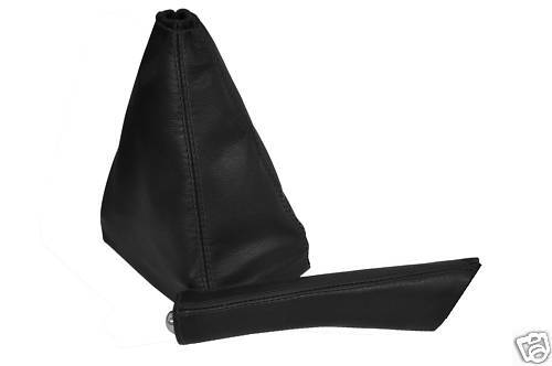 FITS PEUGEOT 306 GEAR + HANDBRAKE SET LEATHER BLACK ST CUSTOM NEW MADE IN UK