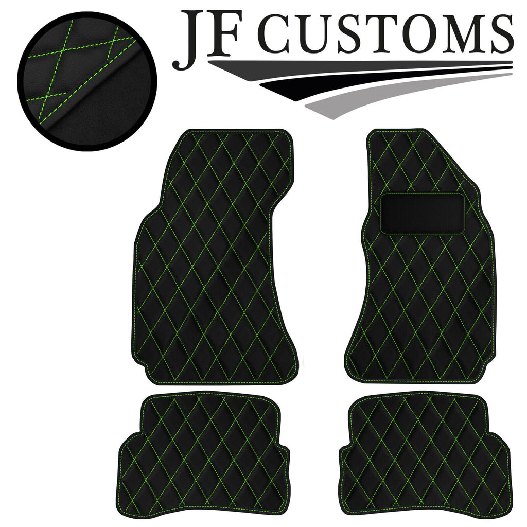 GREEN DIAMOND STITCH VINYL 4XTAILORED FLOOR CARPET FOR VW PASSAT B5 00-05 JF1